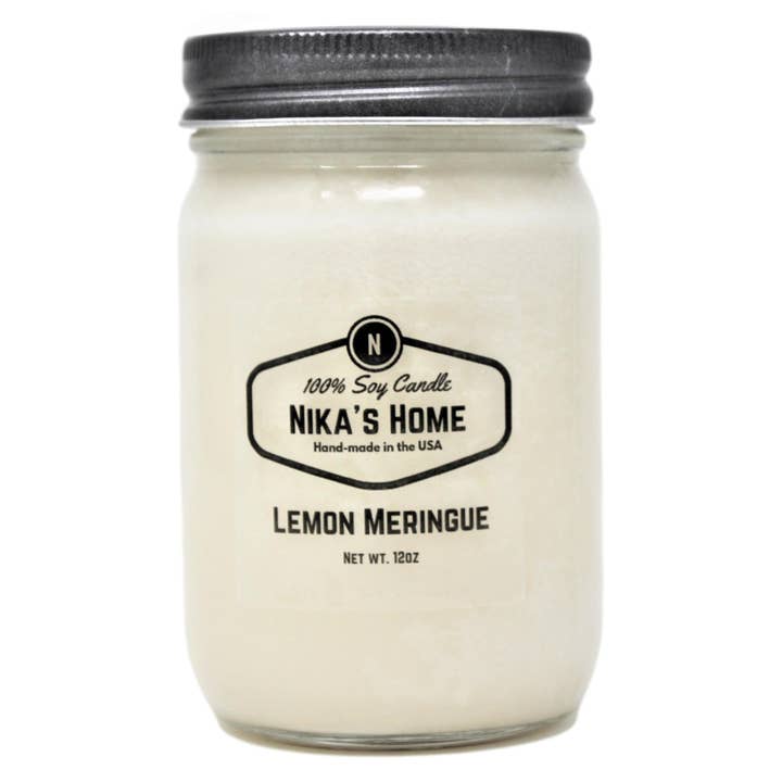 Nika's Home - Wholesale Jar/Filled Candle - Lemon Meringue