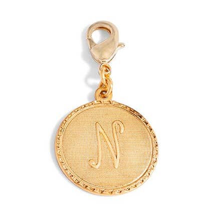 Mini Coin Initial Charms for wholesale by John Wind