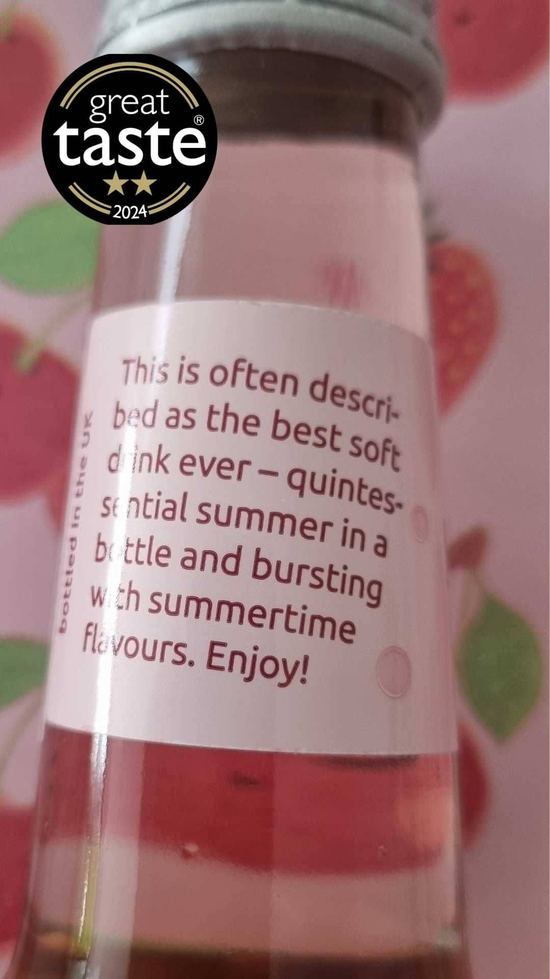 Breckland Orchard - Wholesale Soda/Carbonated Drink - Strawberry and Rhubarb Posh Pop 12 x  275ml9