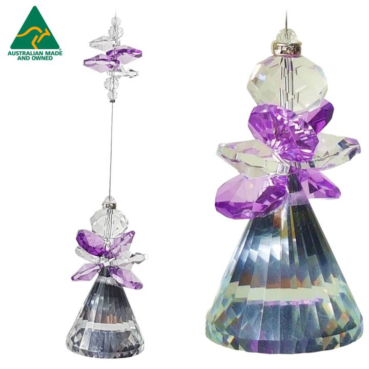 Gifts N Crystals - Wholesale Suncatcher - Angel Crystal Suncatcher- bell ball crystals ANG-BB