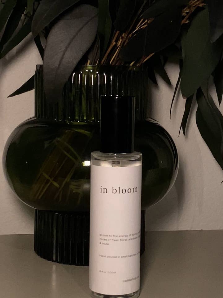 in bloom linen spray for wholesale by Camia Rhea