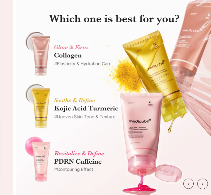 Best Beauty Group - Wholesale Skincare Face Mask - MEDICUBE PDRN Pink Caffeine Overnight Wrapping Mask5
