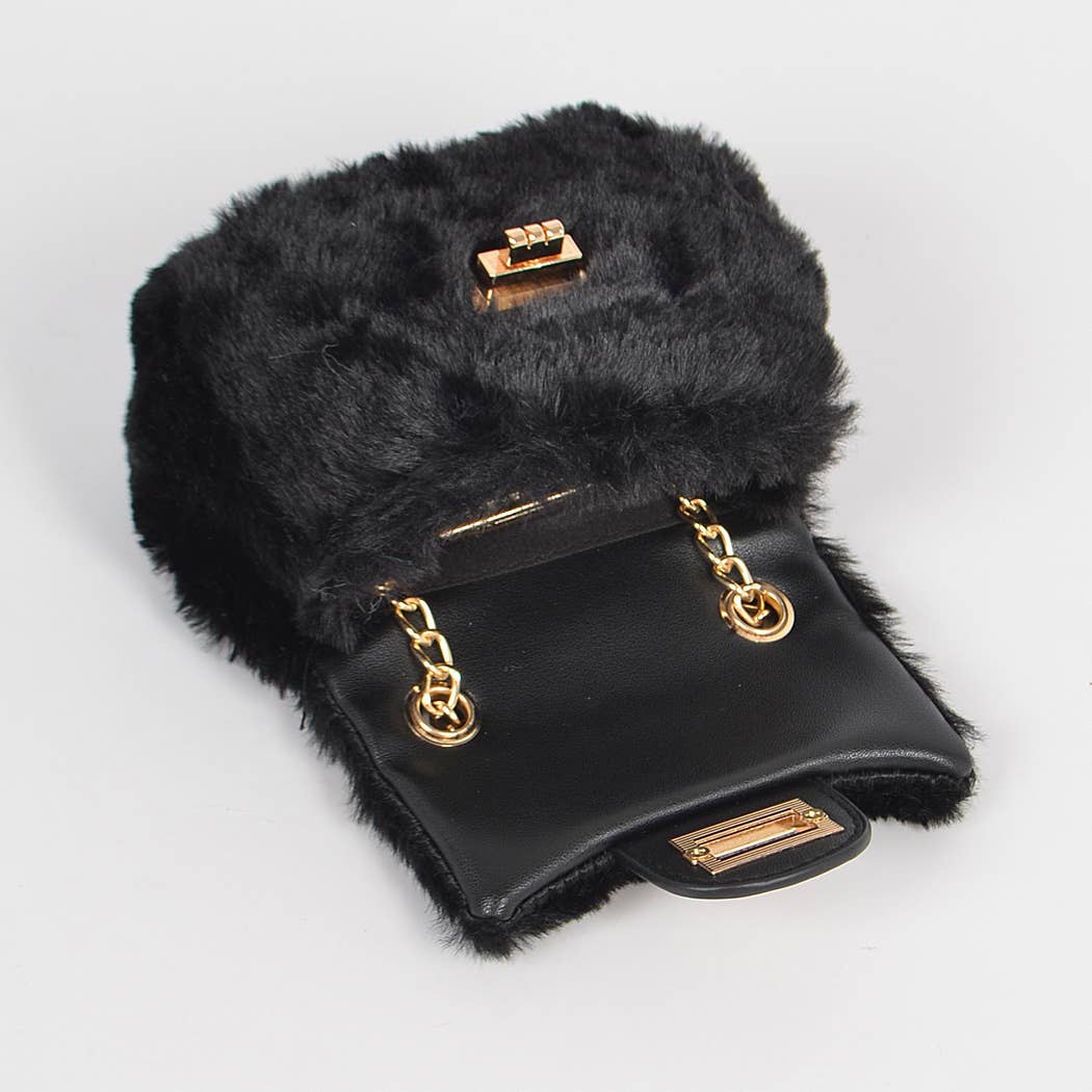 3AM BY H&D ACCESSORIES - Wholesale Crossbody Bag - Women's - Faux Fur Mini Bag10