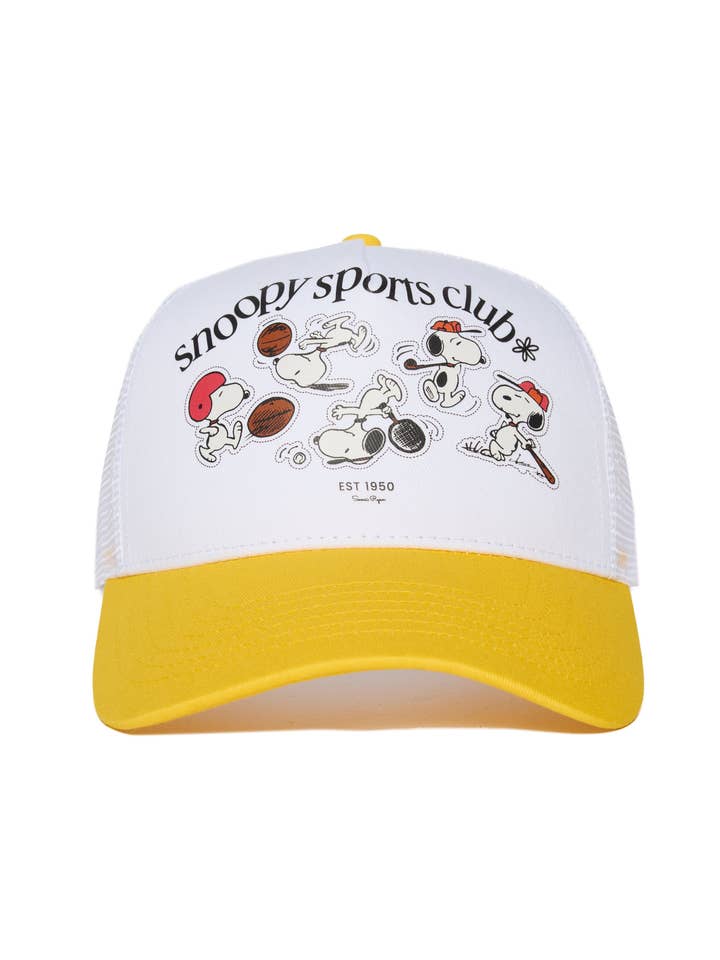 Casquette de camionneur Snoopy Sports pour la vente par SAMII RYAN