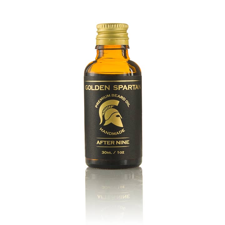 AFTER NINE Premium Beard Oil for wholesale by The Golden Spartan
