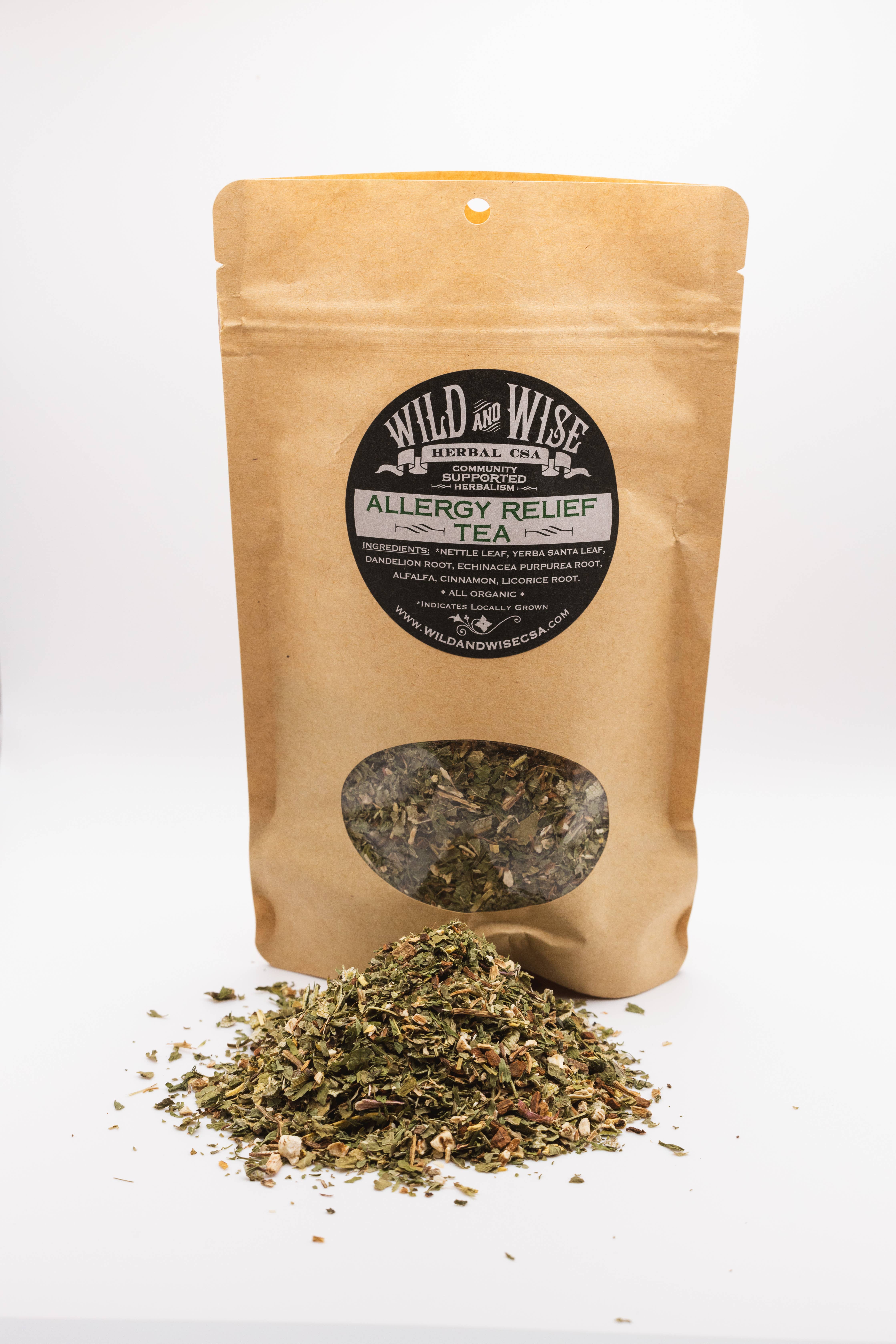 Wild and Wise Herbal CSA - Wholesale Health/Detox Tea - Allergy Relief Tea1