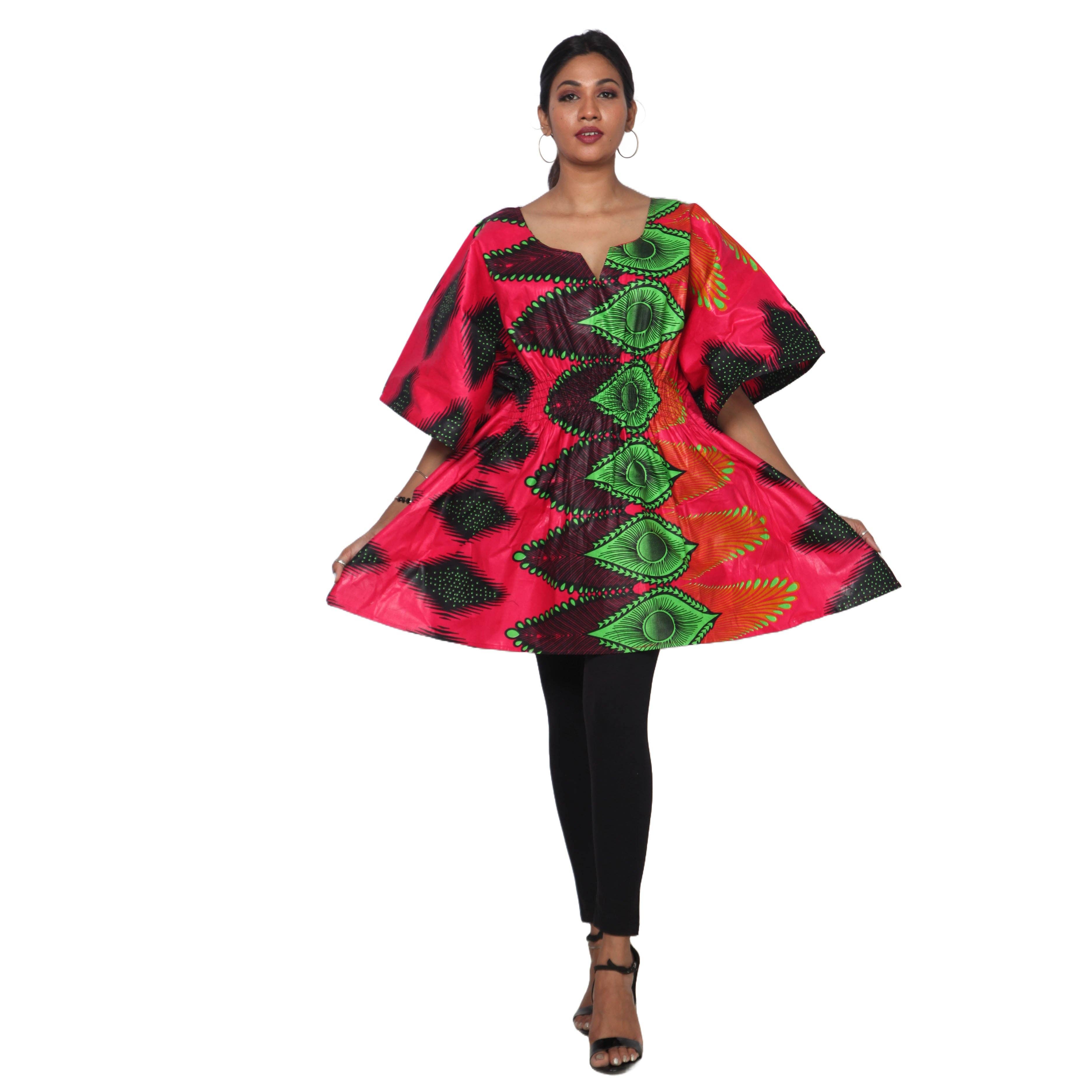 African Stars - Wholesale Kaftan - Women's - Women's Half Kaftan With Elastic Waist -- FI-P1425