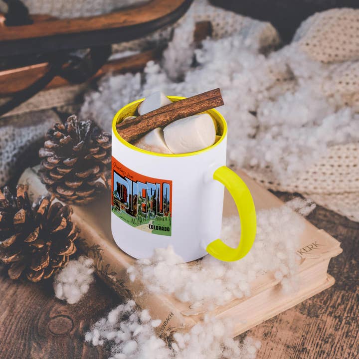 3dRose - Wholesale Coffee Mug - 3dRose, Greetings From Pueblo Colorado With Bold Letters and Scenes of Pueblo, Mug5