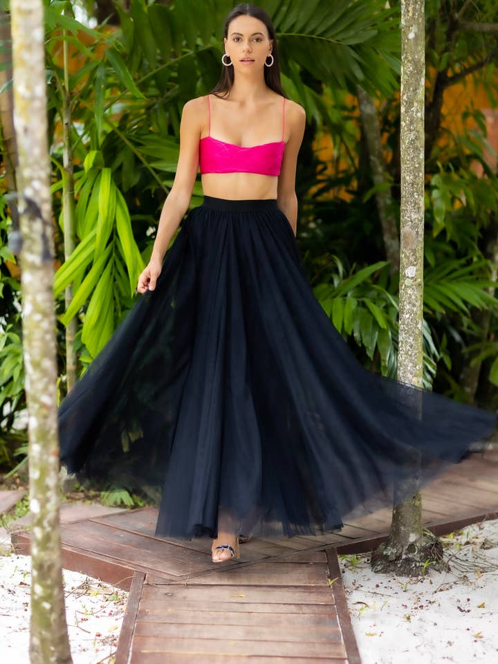 Sylvie Muller - Wholesale Skirt - Women's - Gala Black Tutu tulle skirt