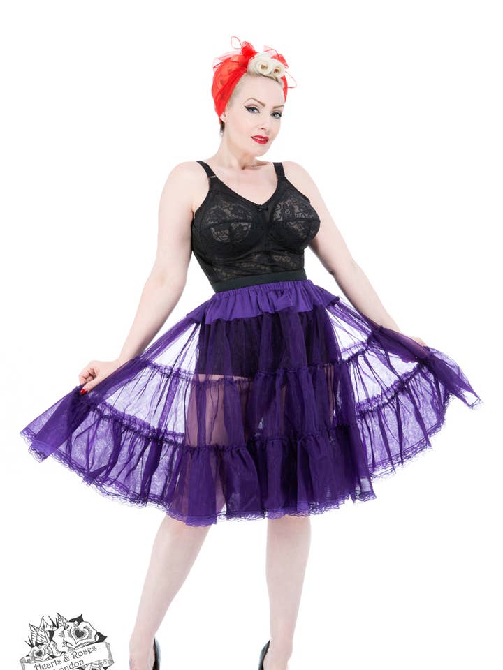 Purple 25'' Petticoat for wholesale by Hessar Trading CO LTD