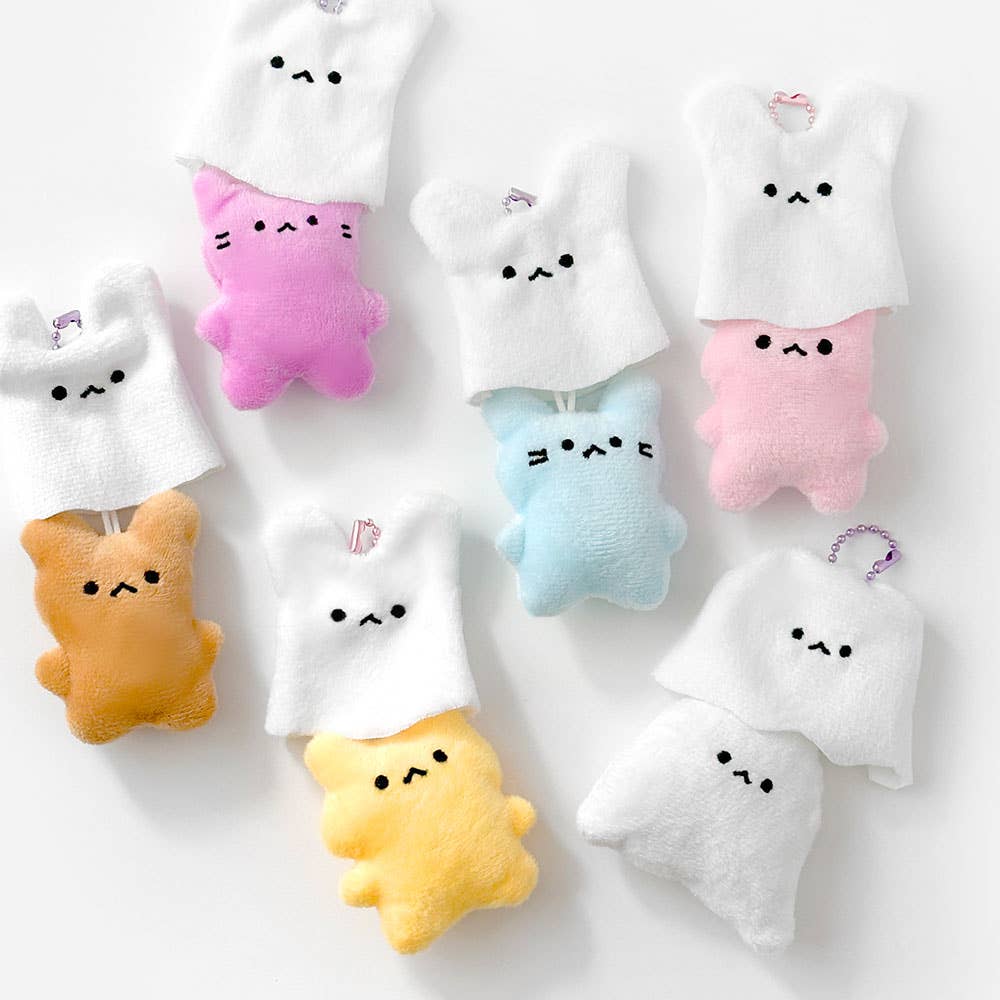 K-Wonderland - Vente Porte-clés – femme - Porte-clés en peluche fantôme phosphorescent – Sac mystère aléatoire5
