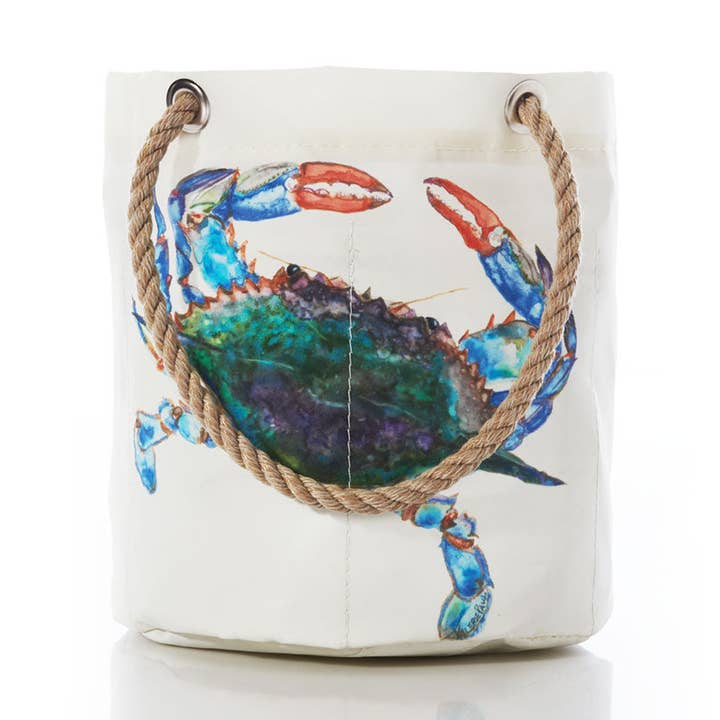 Watercolor Crab Beverage Bucket for wholesale by Sea Bags