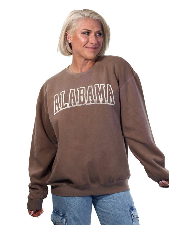 Alabama BTS Arch Outline Sweatshirt for wholesale by Stated Brands