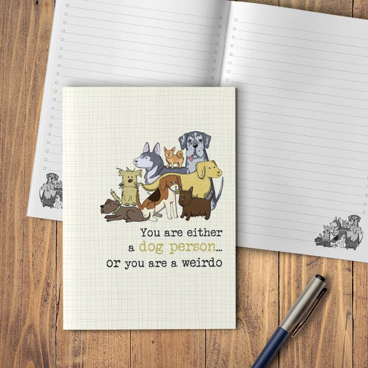 Quaderno A5 - Persona da cani... o strambo per la vendita all'ingrosso da parte di Dandelion Stationery