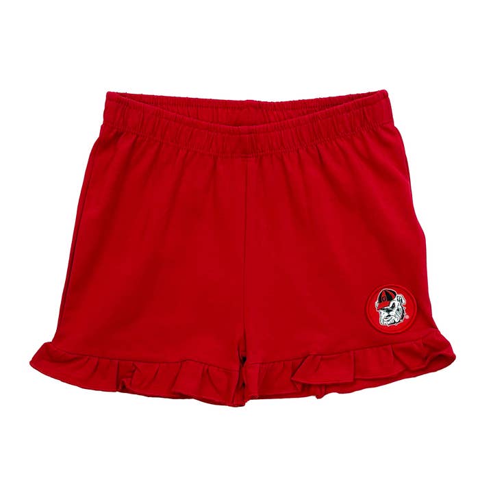 Georgia Bulldogs Infant Ruffle Short for wholesale by Wes and Willy