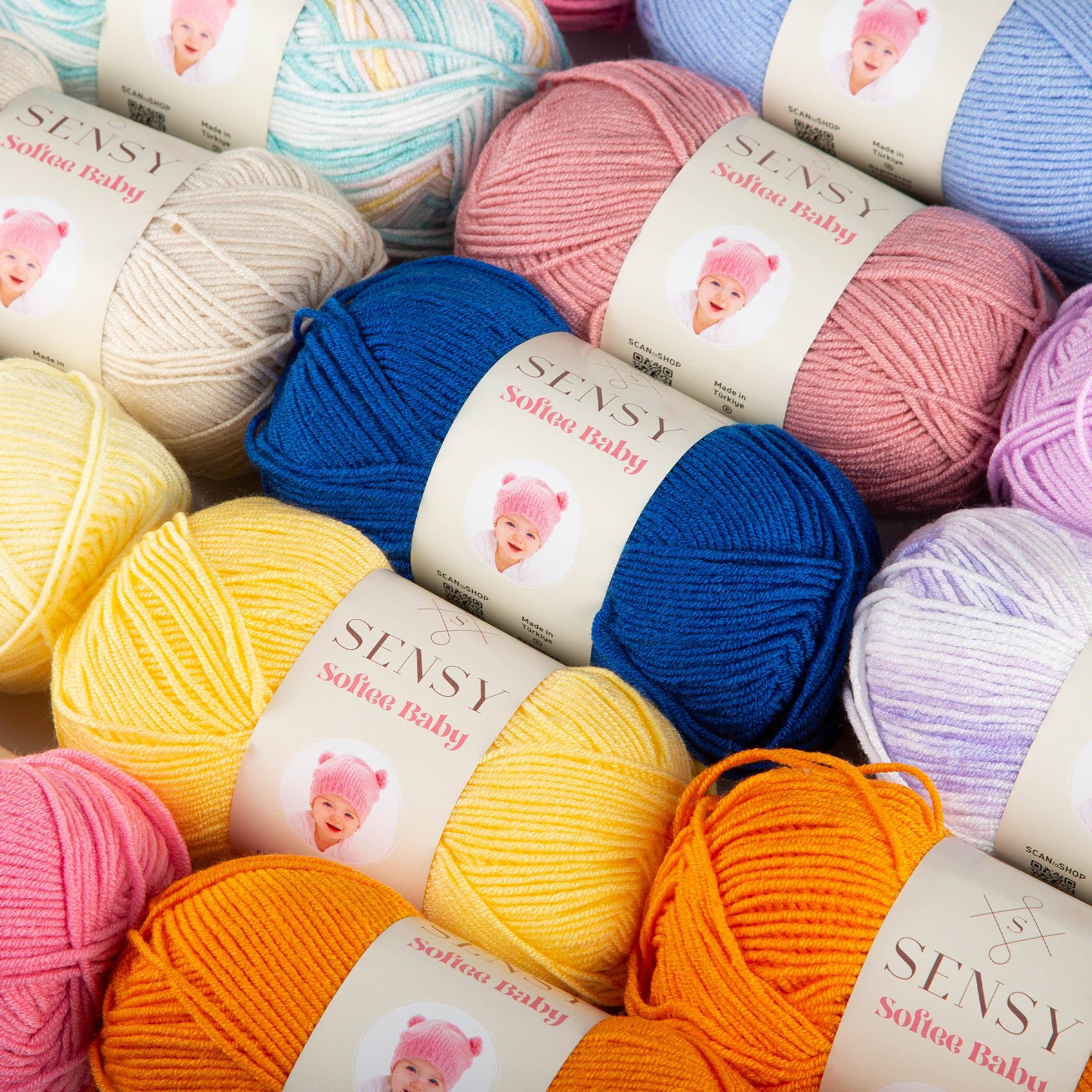 Sensy – wholesale Garn – Sensy Softee Babygarn, 3,5 oz, 275 meter, Gauge 3 Light37