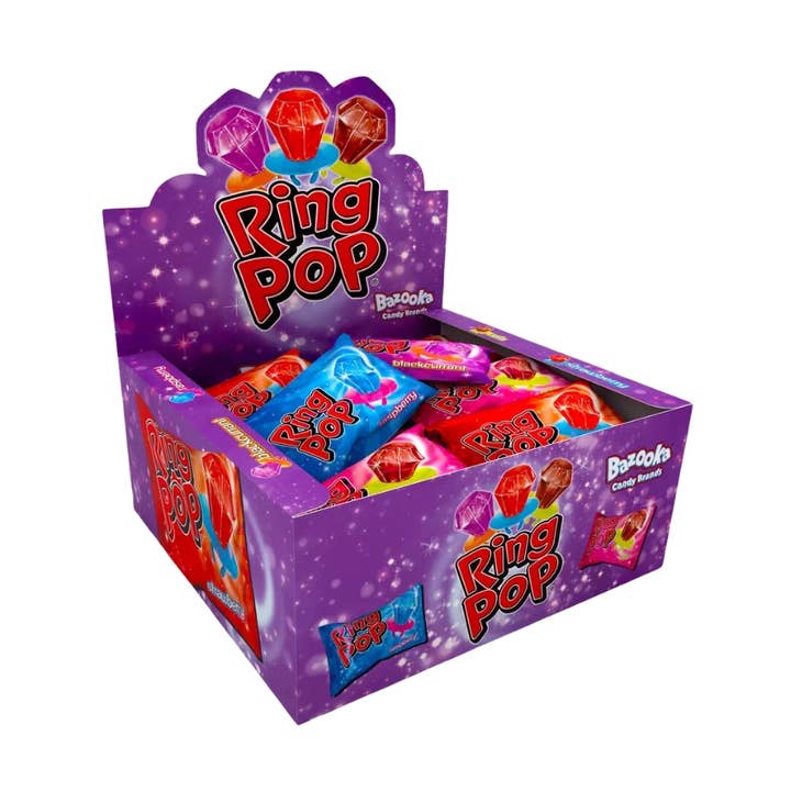 Bazooka Ring Pop Twister 24x10g por atacado de CargoPirate
