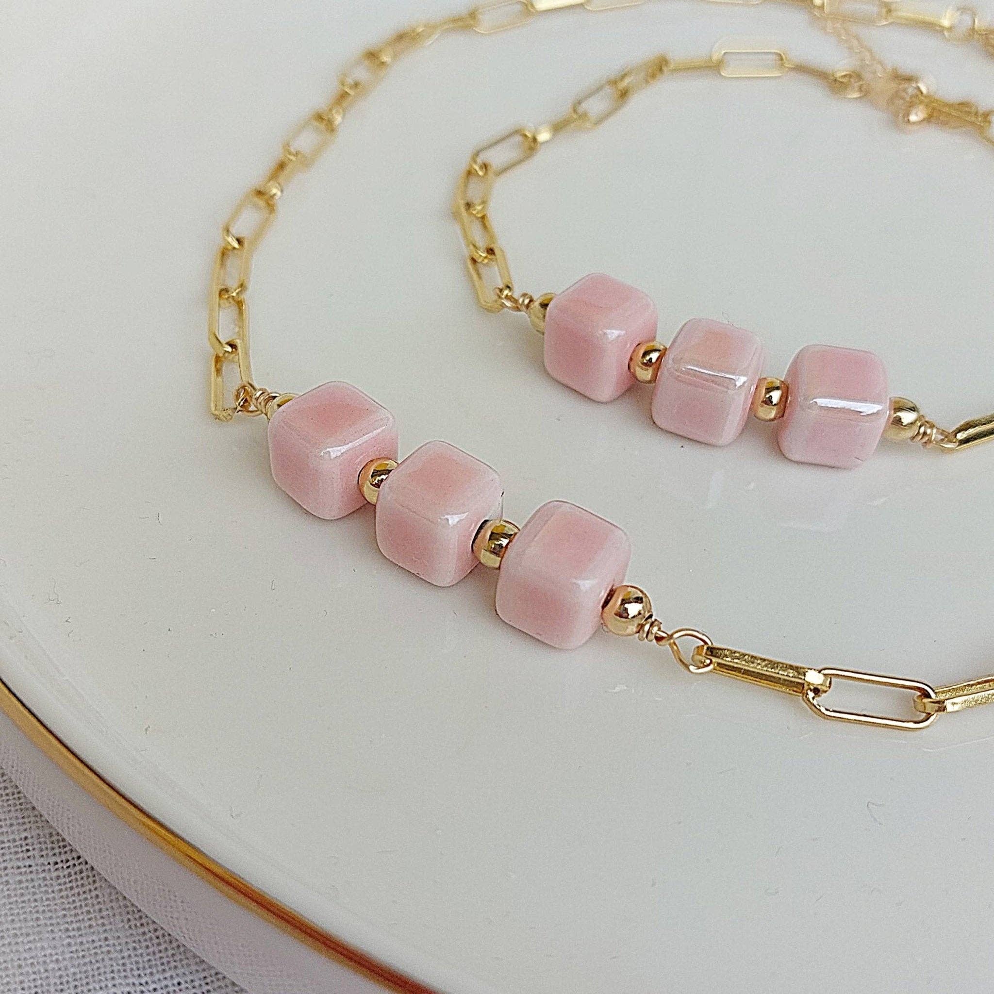 OE! - Wholesale Choker/Collar - Granita - Collare/Choker con dadi in ceramica2