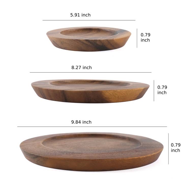 shesay - Wholesale Decorative plate/dish/bowl - Acacia plate as a tableware or accessory case4