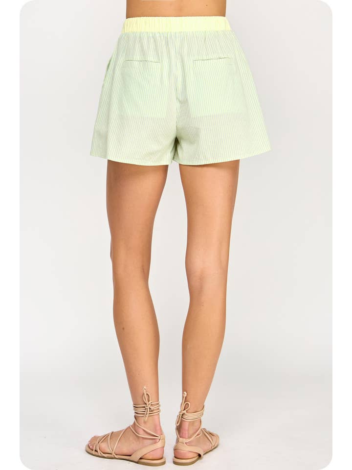 Strut & Bolt – Engroshandel Shorts – Kvinder – Stribede bomuldspoplinshorts11