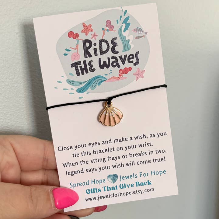 Jewels For Hope - Vente Bracelets à breloques/pendentifs - Bracelets de souhaits inspirants Surprise Set - Petits articles cadeaux10