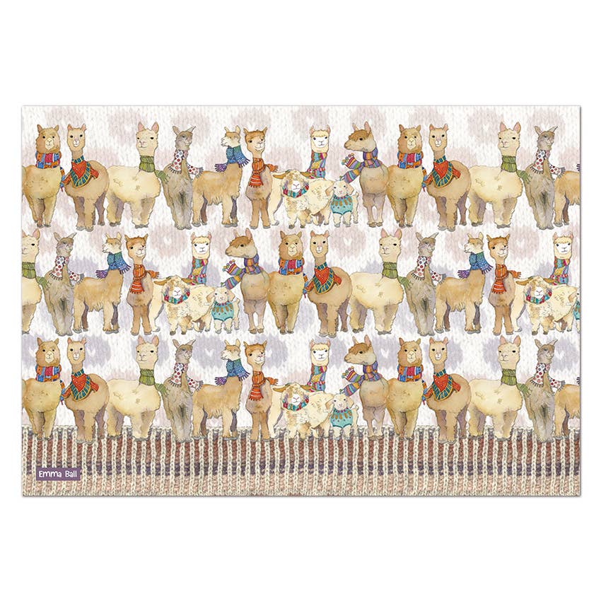Emma Ball Ltd - Wholesale Puzzle - Adult - Alpaca & Friends 1000 Piece Boxed Jigsaw2
