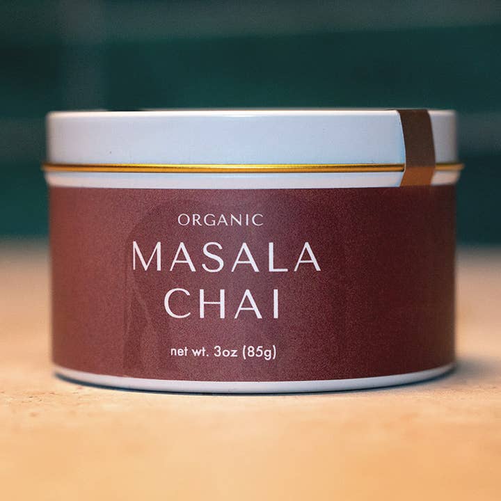 Masala Chai Tea, 3oz Tin for wholesale by Firepot Tea