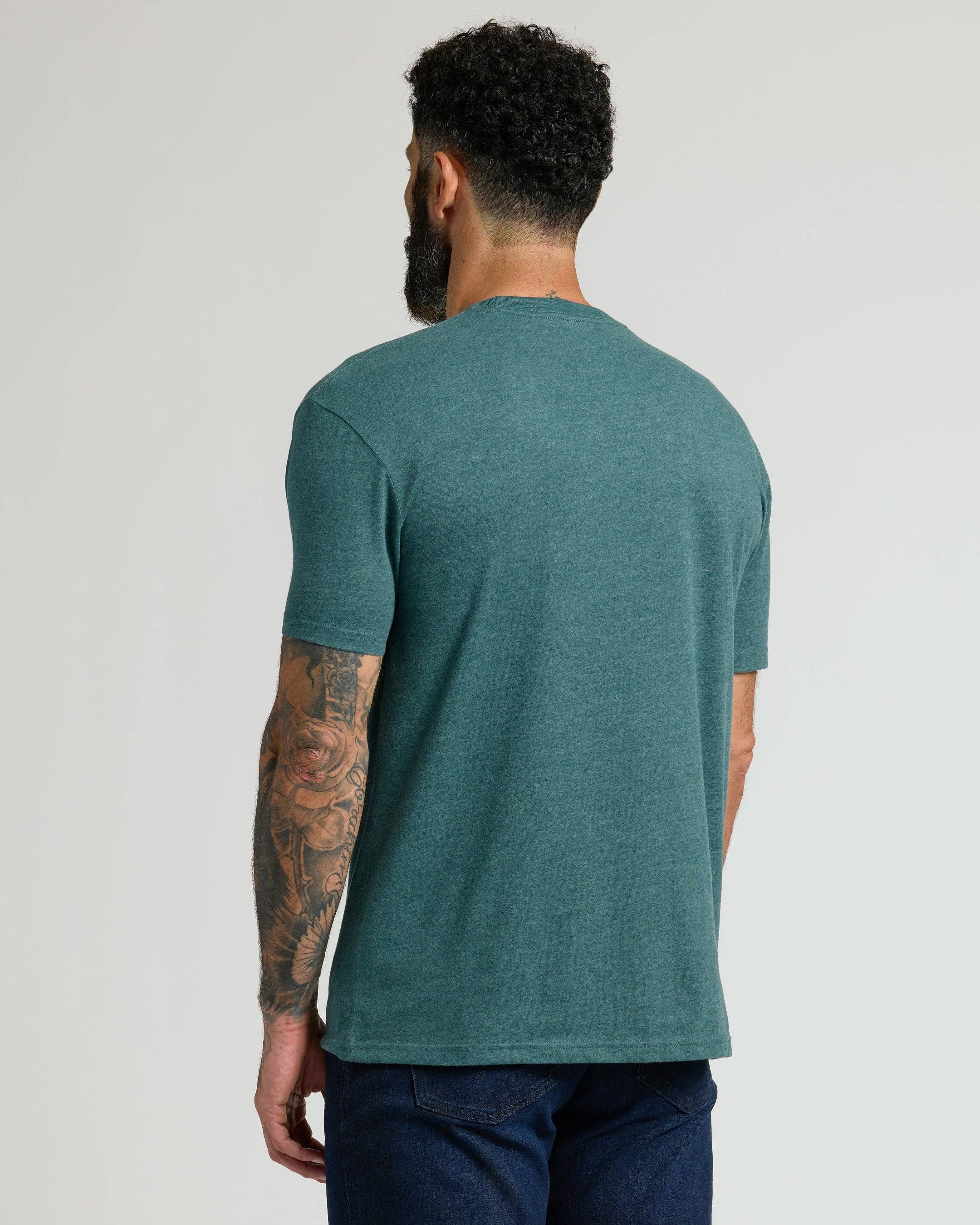 True Classic - Wholesale T-Shirt - Men's - Heather Seafarer Classic Crew Neck2