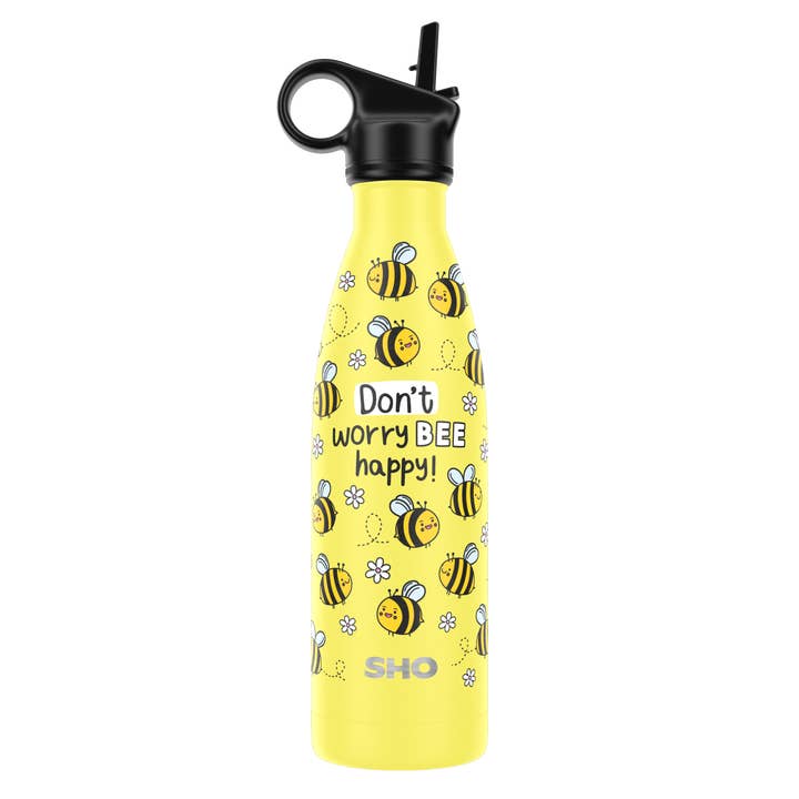 SHO – wholesale Water bottle – Original Bottle & Straw Lid┃Insulated Reusable Water Bottle6