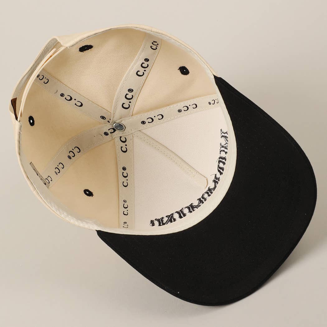 Fashion City – wholesale Trucker hat – Unisex – MOMMIN' Letter Embroidery Two-Tone Trucker Hat6