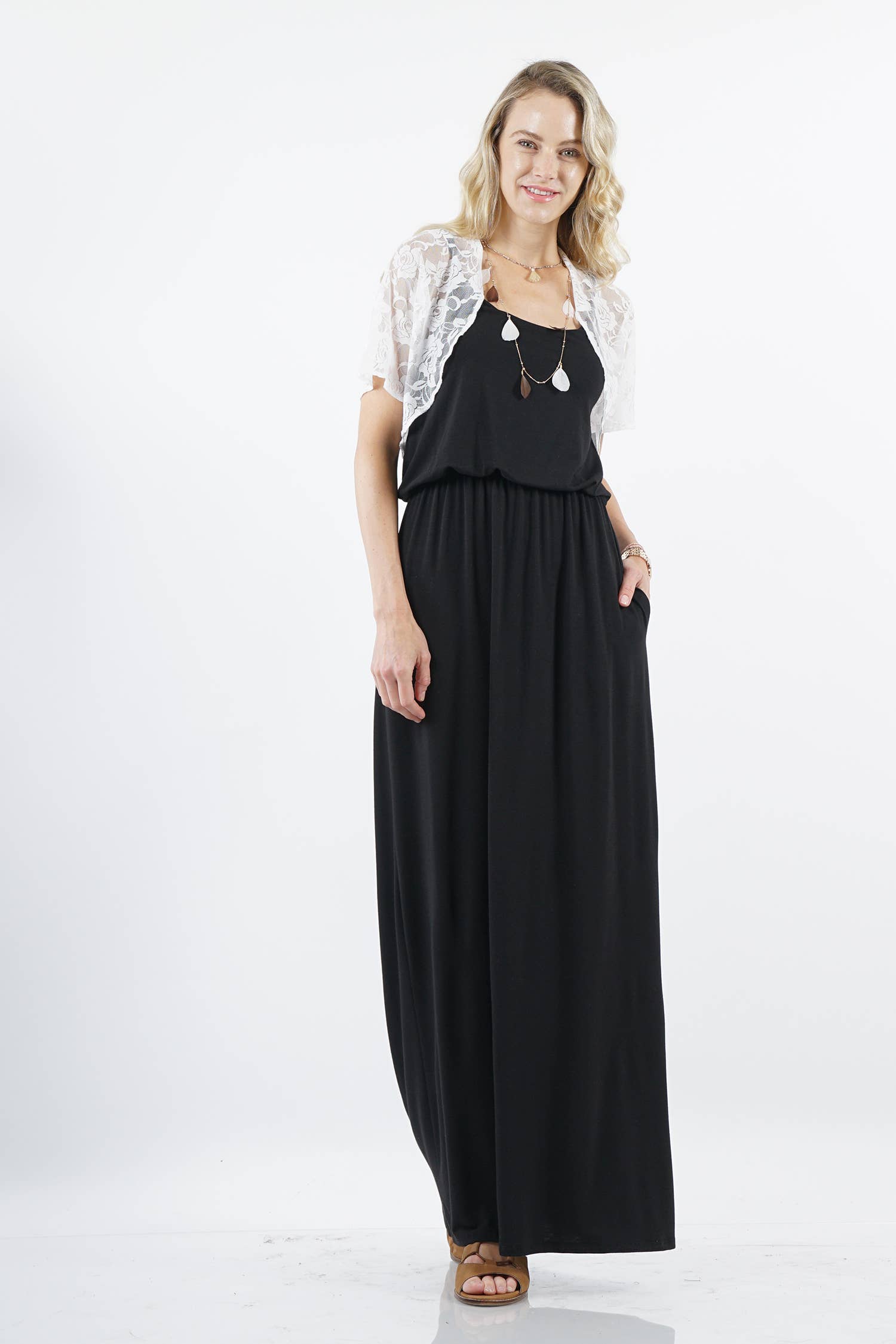 42POPS - Wholesale Cardigan - Women's - ,,._ Lace bolero lightweight cardigan1