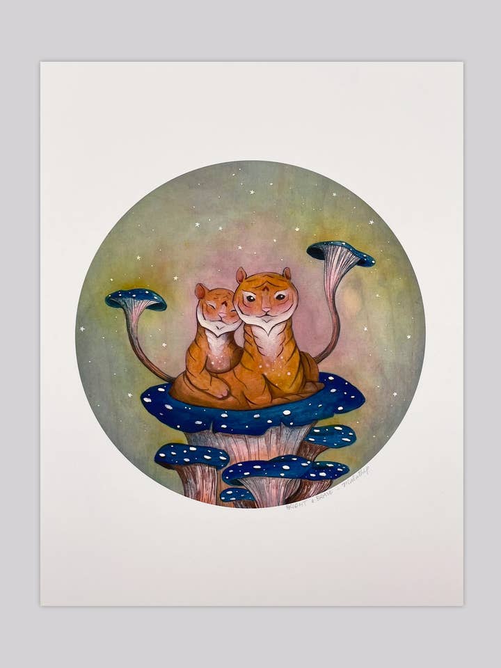 Éclatant & Courageux - Impression d'art pour la vente par Malathip