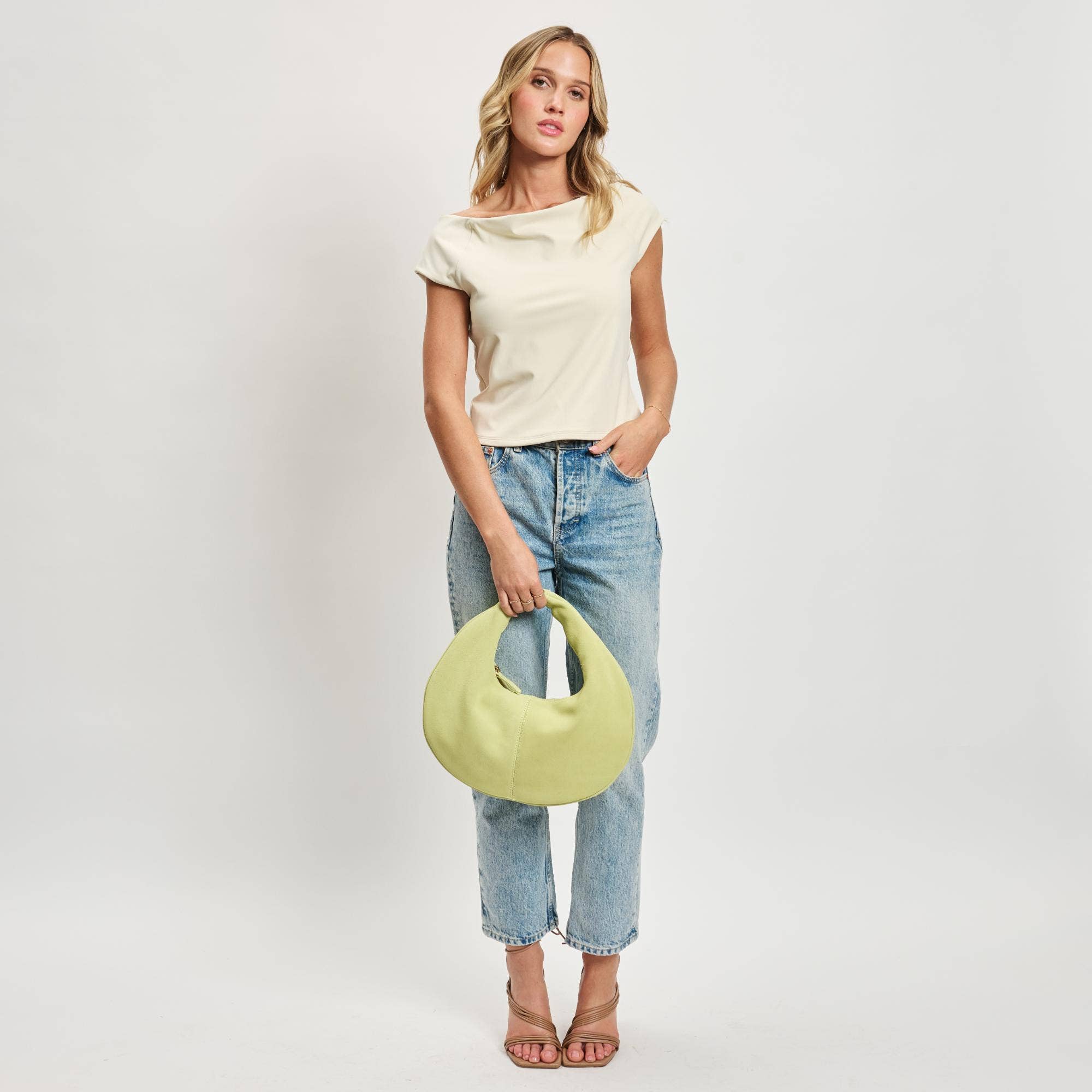 Moda Luxe - Wholesale Shoulder Bag - Women's - Farrah Genuine Suede Leather Hobo27