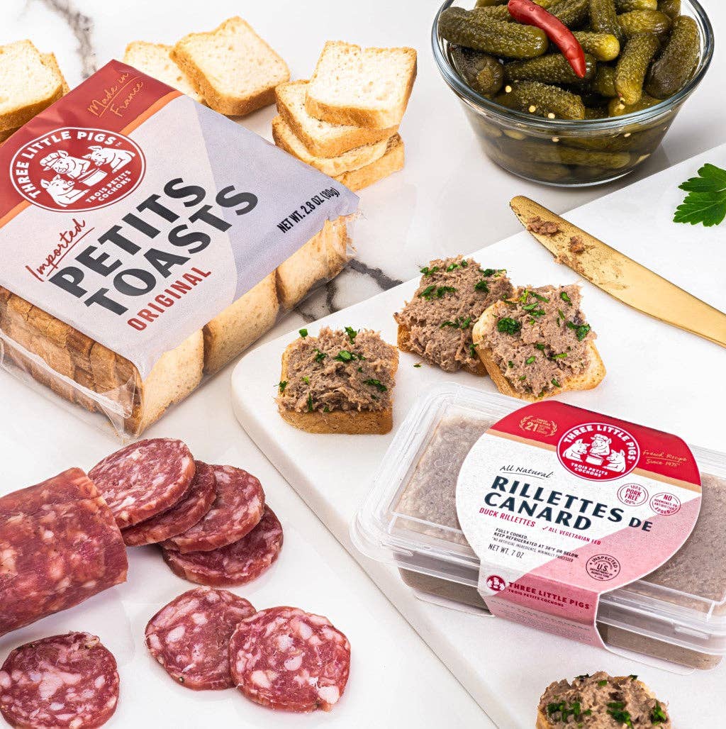 Three Little Pigs - Wholesale Shelf Stable Prepared Meal - Rillettes de Canard - Duck Rillettes6