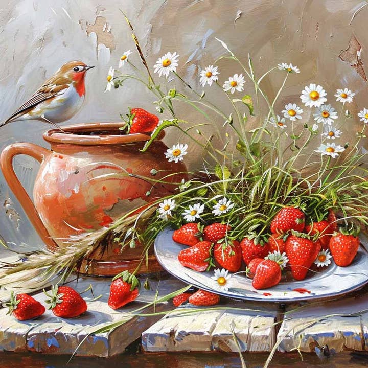 Aardbeibloesem voor wholesale door Paint with Number