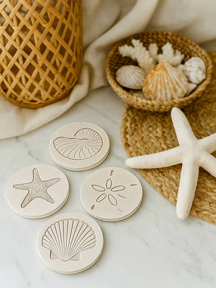 NEW!!! Shoreline Coasters - NO TARIFFS for wholesale by Lynn & Liana Designs