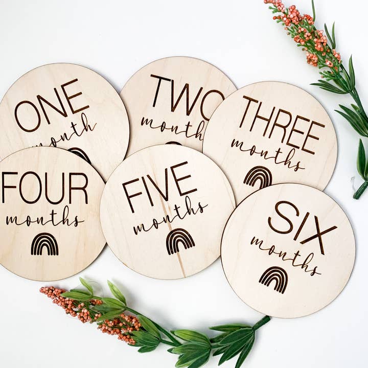 Rainbow Baby Milestones for wholesale by JJ Squared Shop