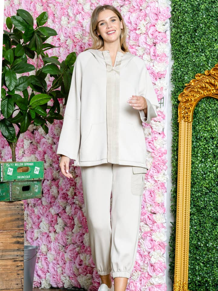 Joh Apparel - Vendita all'ingrosso Giacca - Donna - Giacca con cappuccio in maglia Kari Pointe8