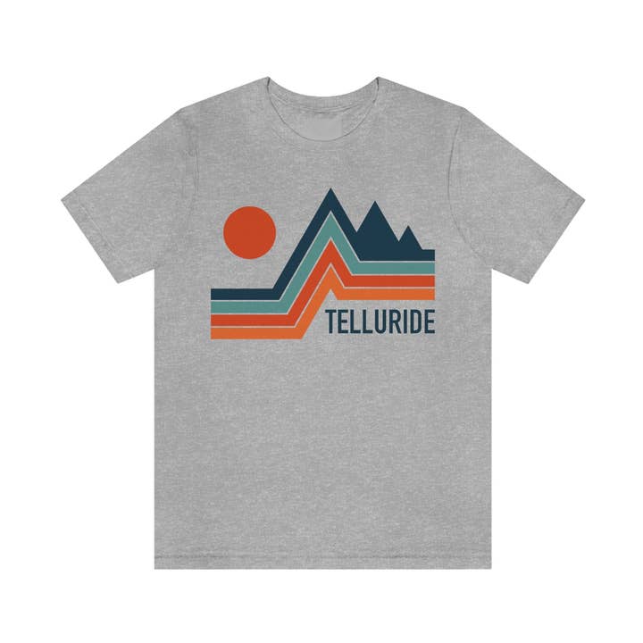 Telluride, Colorado T-Shirt - Retro Mountain Unisex Telluride Shirt for wholesale by Hey Mountains