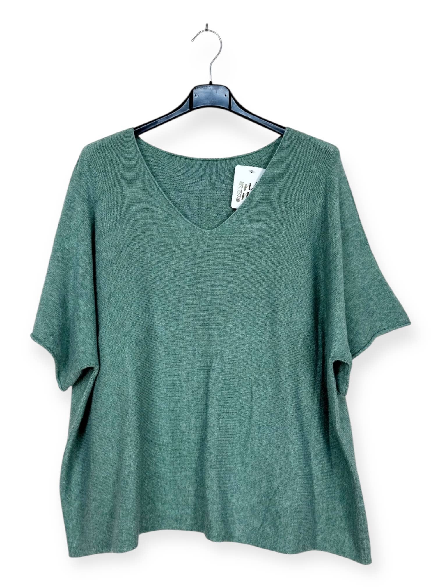 Lucky Nana - Wholesale Poncho - Women's - AH L2202 - Plus Size V-Neck Poncho Sweater42