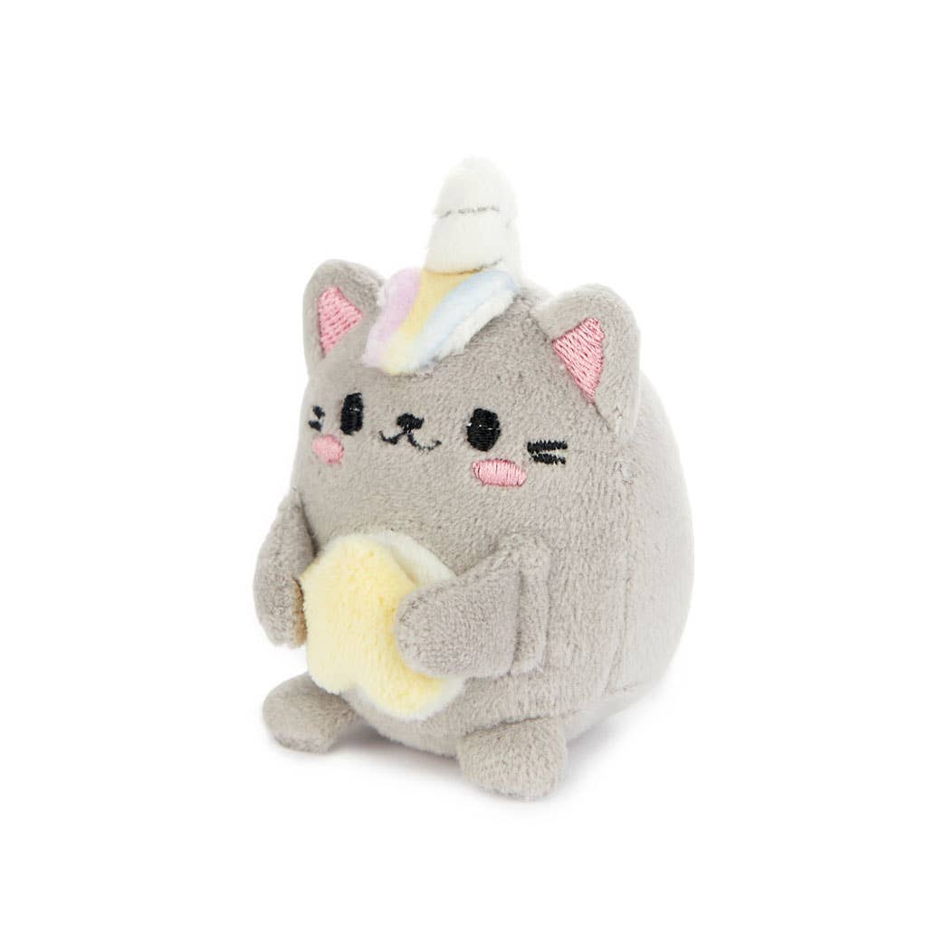 Balvi - Wholesale Keychain - Women's - Key ring, Fluffy Kawaii Starry, grey, polyester/metal3