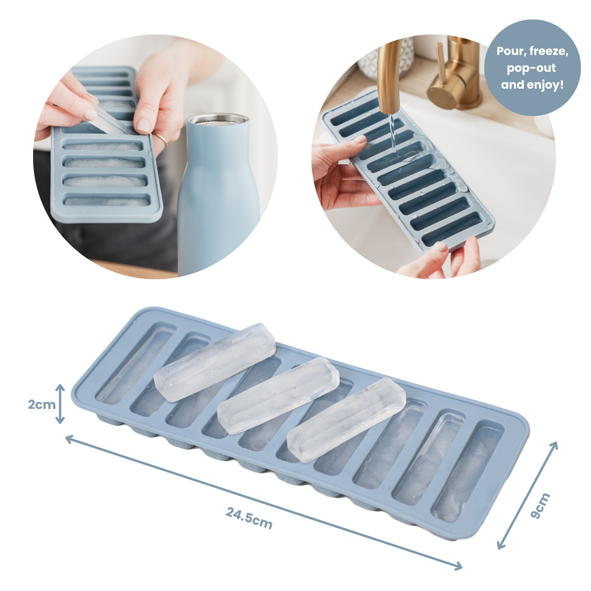 UBERSTAR - Vendita all'ingrosso Vassoi/stampi per ghiaccio - Ice Sticks - Stampi per Ghiaccio a Bastoncino per Bottiglie12