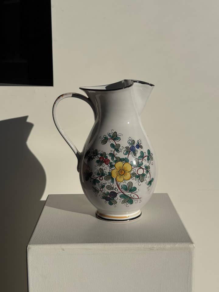 Large ceramic flower bouquet carafe H23 for wholesale by Office Objets