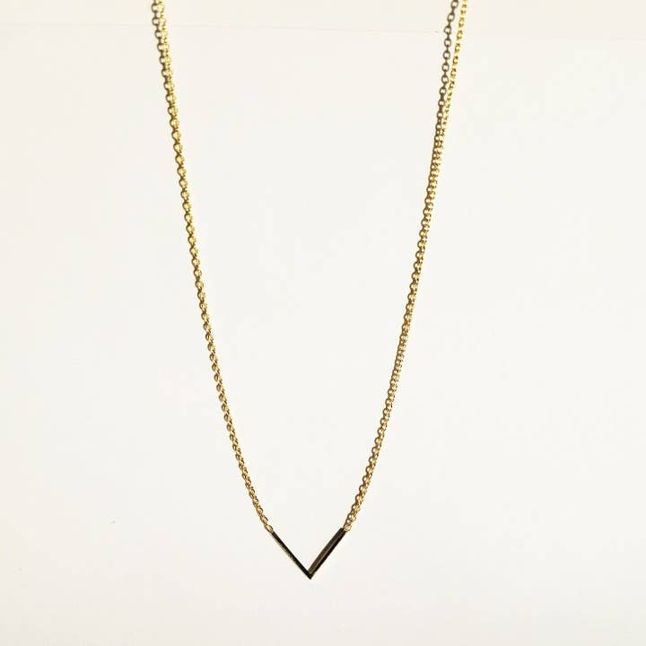 Chevron Necklace for wholesale by The Silver Root