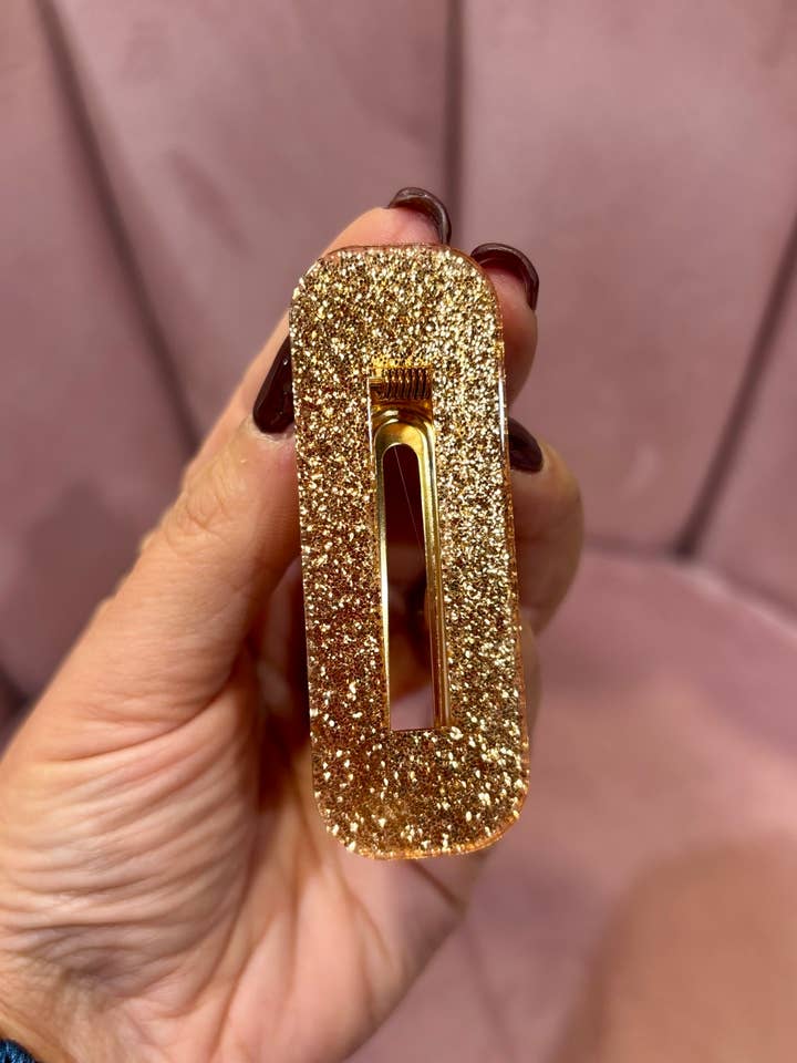 BASIC COLLECTION - Rectangle hair clip BRONZE for wholesale by JATOBA DESIGN