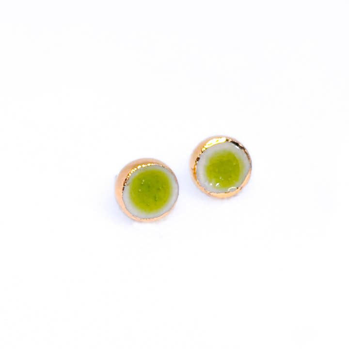 tinybs ceramics – wholesale Stud/post earrings – Jade Pool Studs