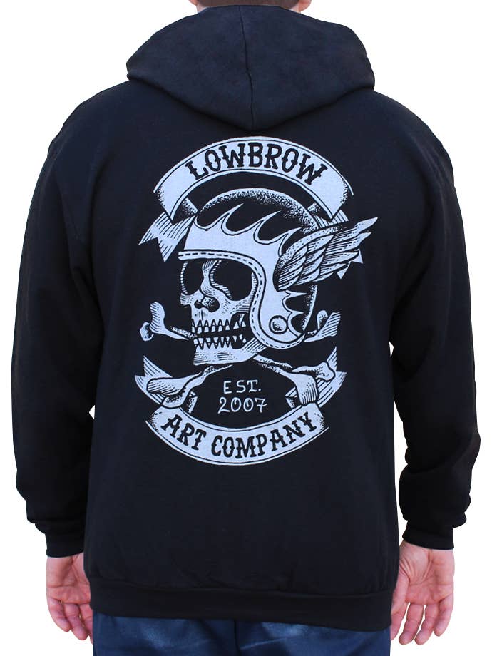 Fury Road - Sweat à capuche zippé graphique pour homme pour la vente par Black Market Art