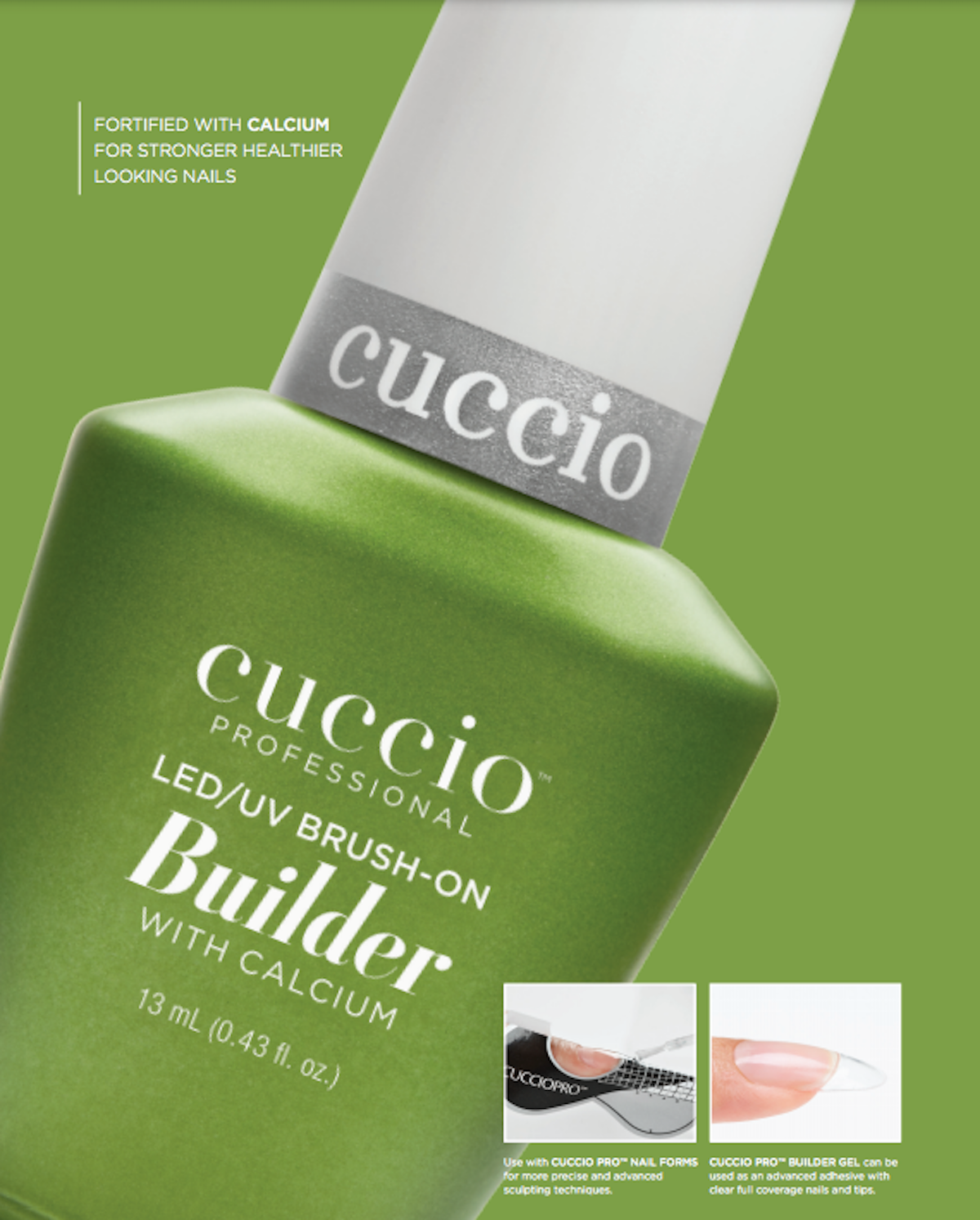 Cuccio - Wholesale Nailcare Set - Display: Brush-on Builder Gel with Calcium LED/UV Clear2