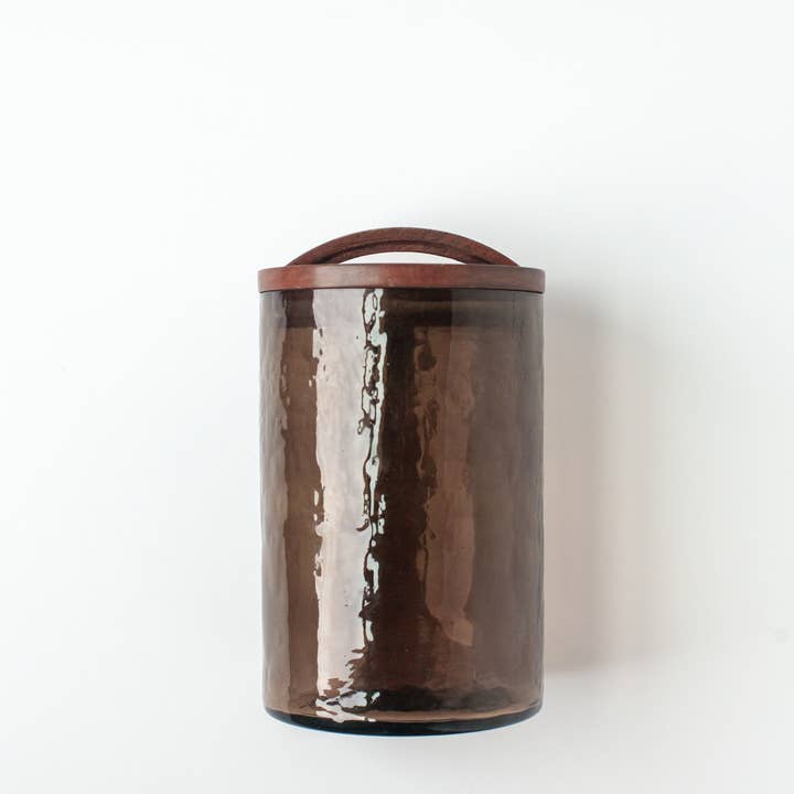 Creative Women - Wholesale Canister - Handblown Hammered Glass Canisters