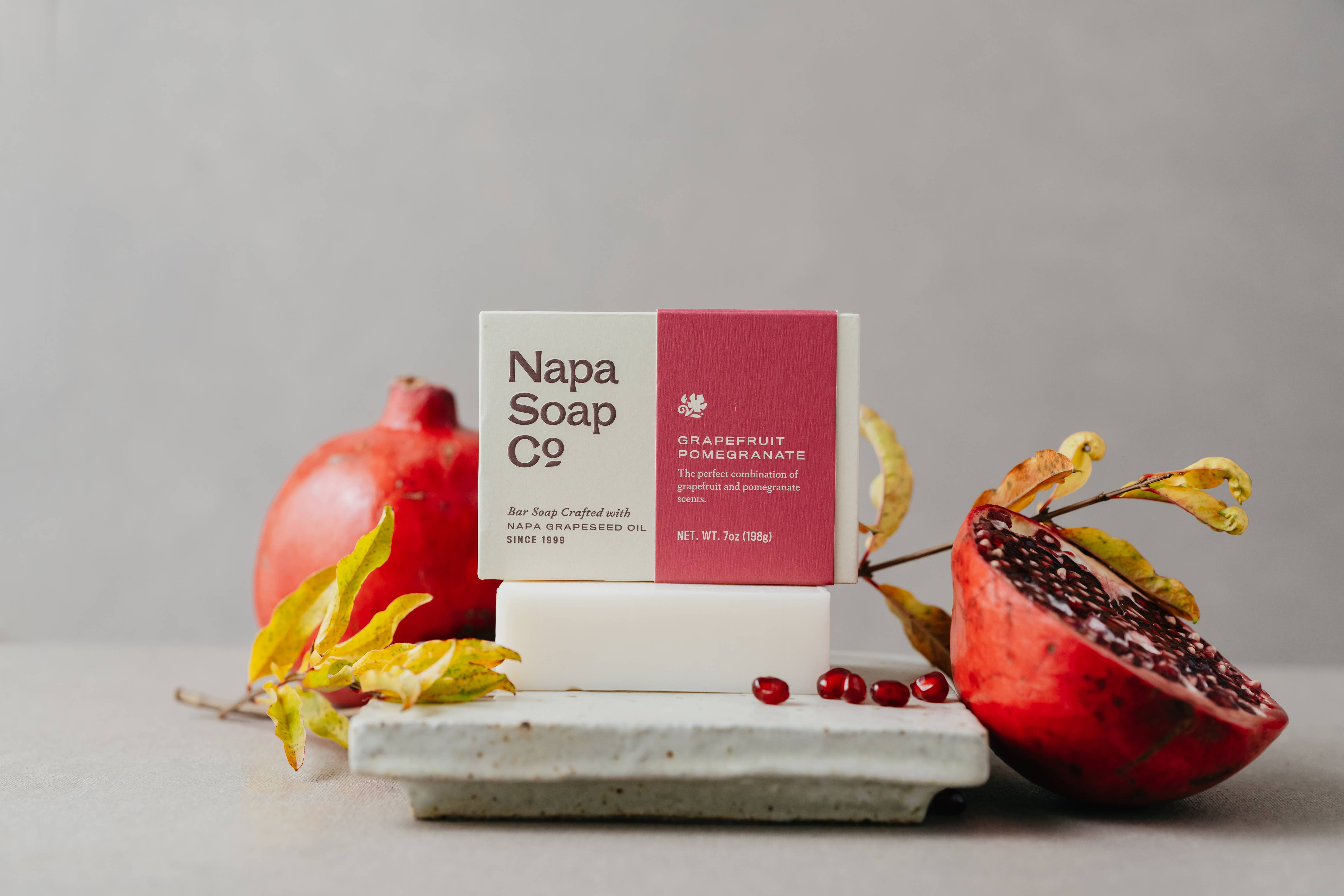 Napa Soap Company – Engroshandel Sæbestykke – Fast sæbe - Grapefrugt Granatæble1